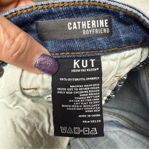 Kut from the Kloth size 14 Jeans Catherine style boyfriend fit dark wash - Picture 5 of 8